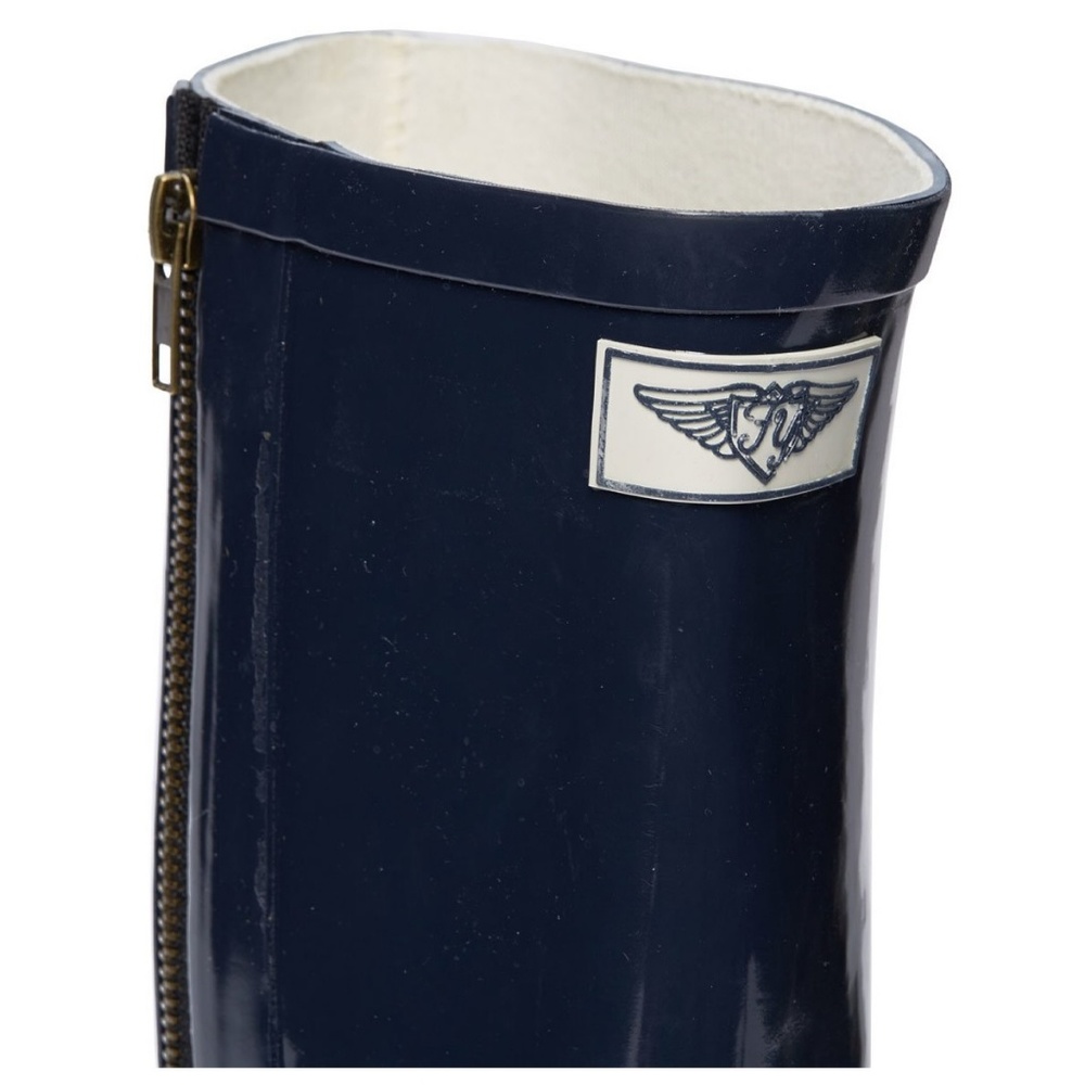 Women Tall Side Zipper Rain Boots, #6035, Navy - Picture 3 of 3